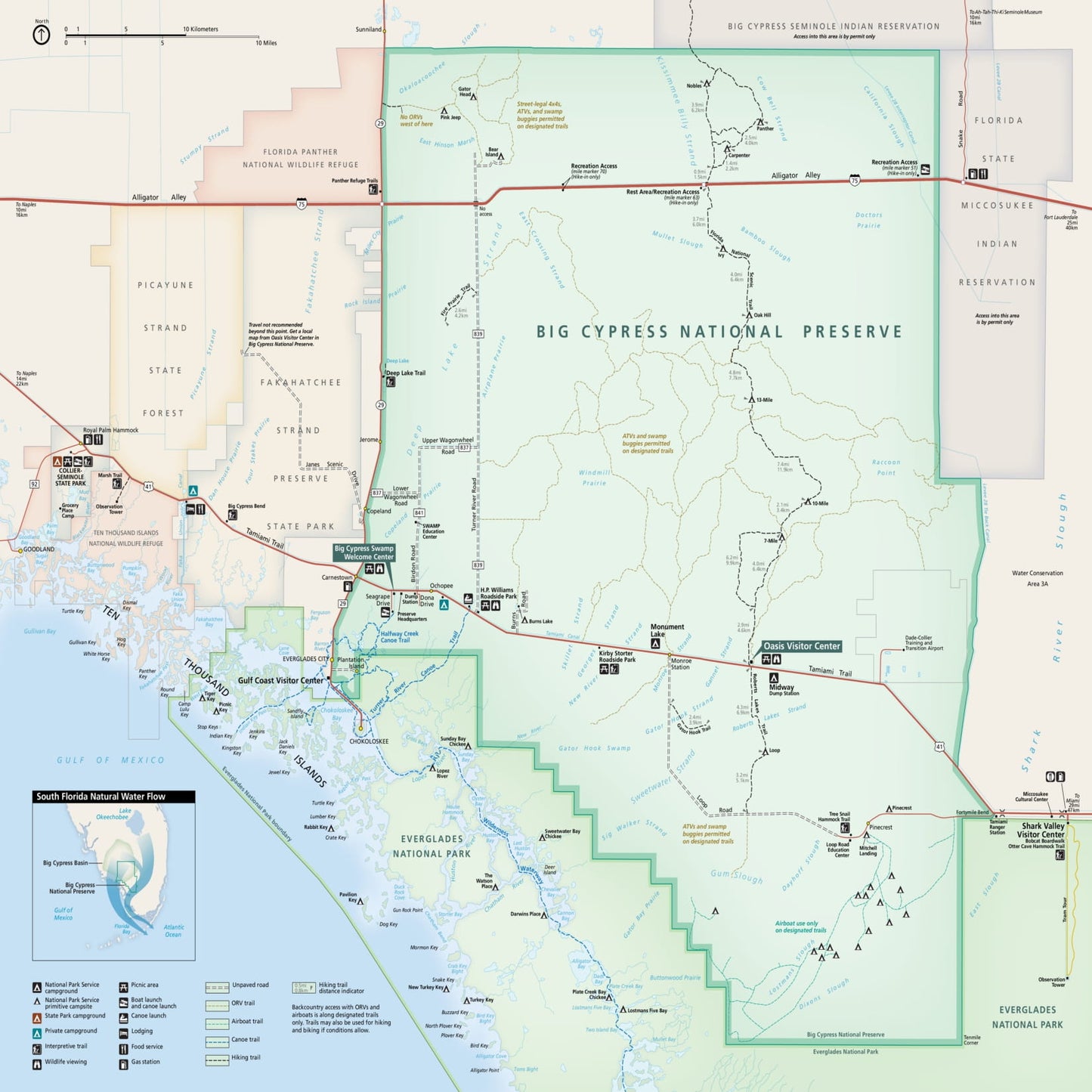 big cypress national preserve map