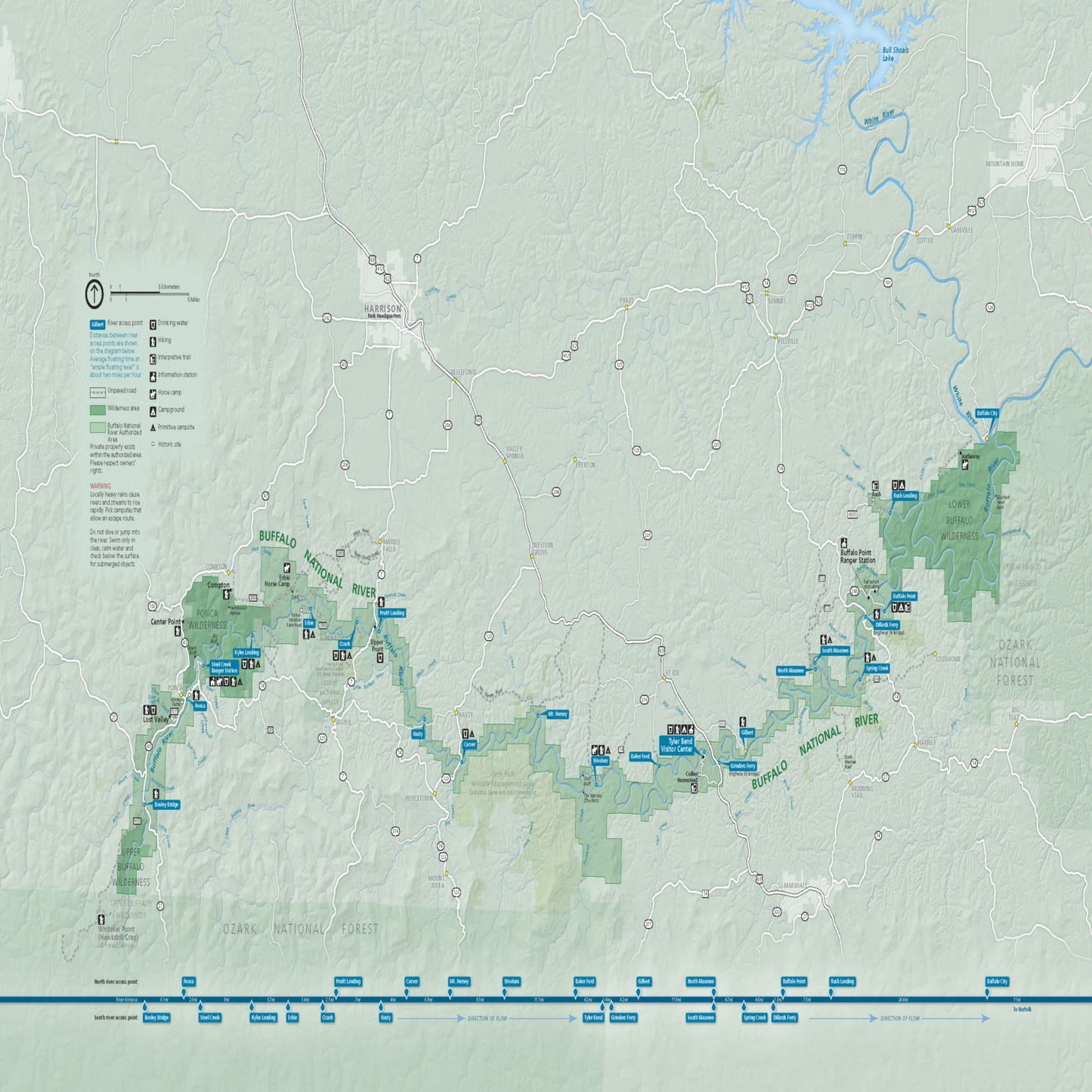 buffalo national river map
