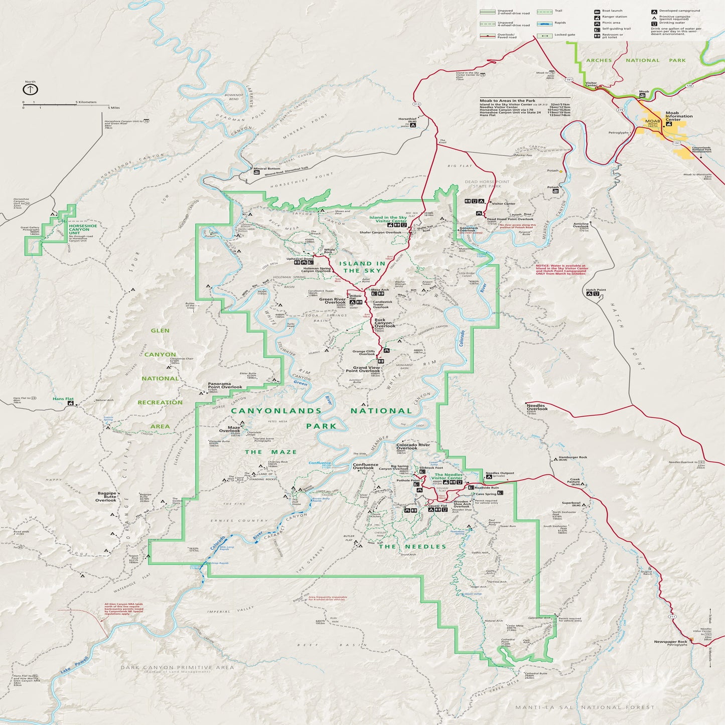 canyonlands national park map