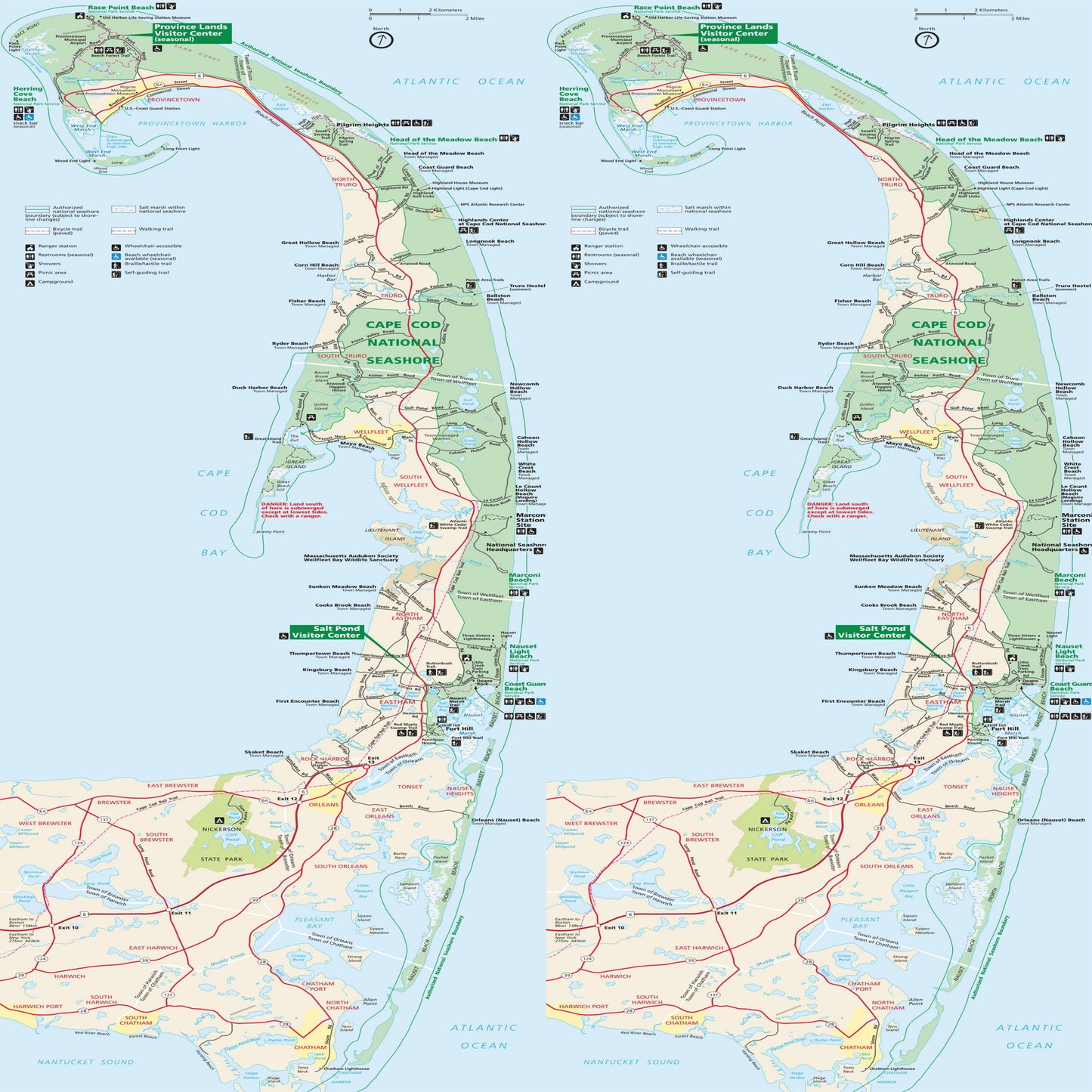 cape cod national seashore map