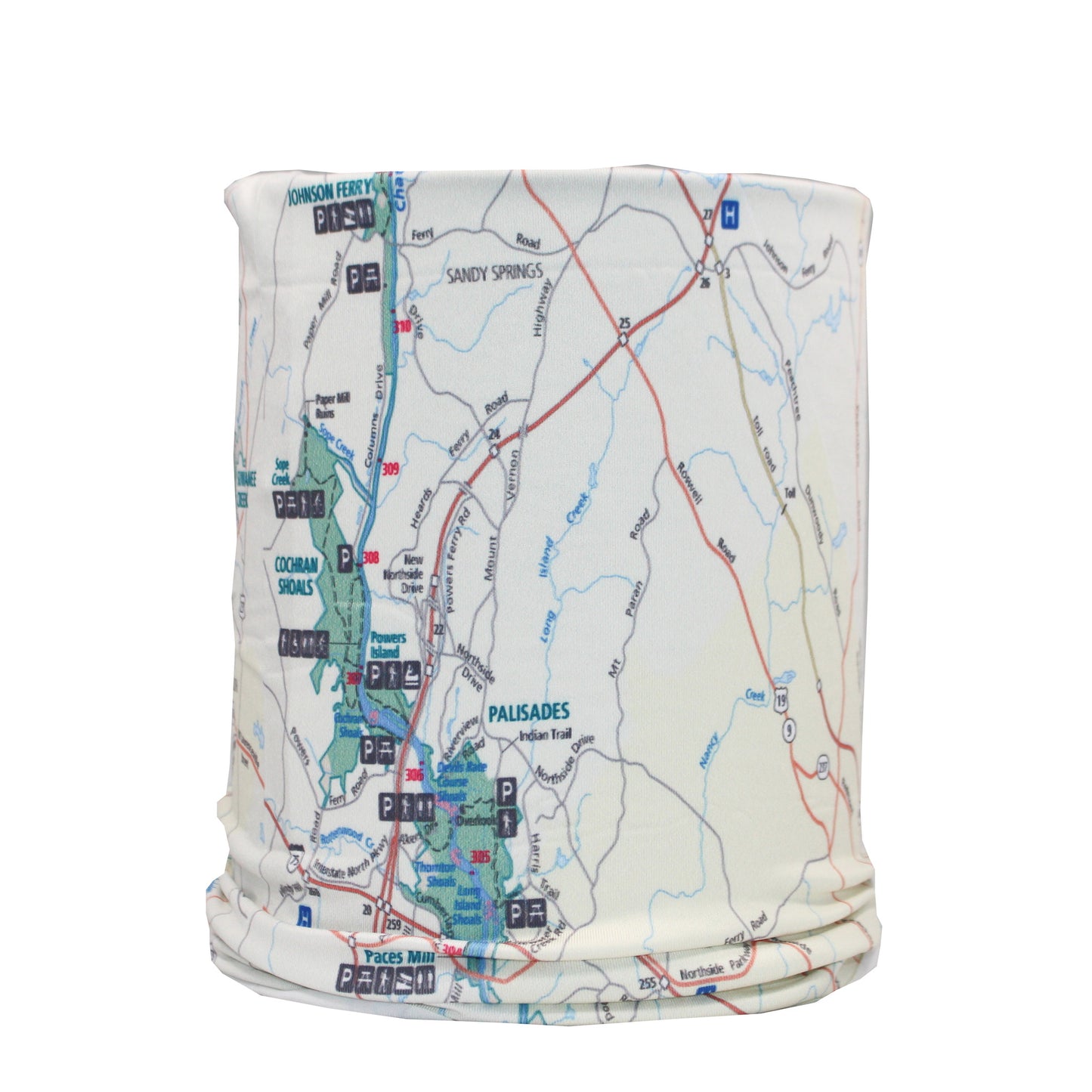 chattahoochee river national recreation area map neck gaiter buff