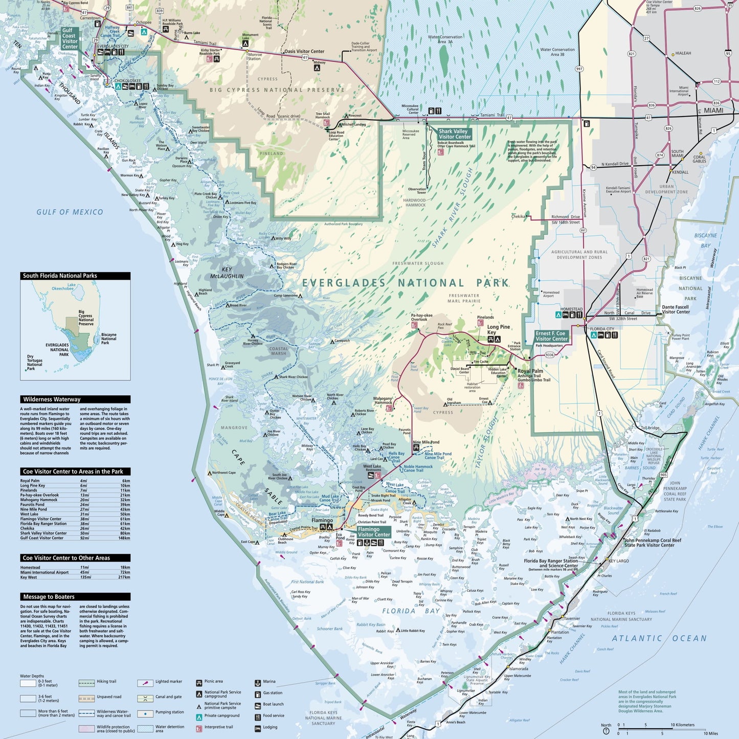 everglades national park map