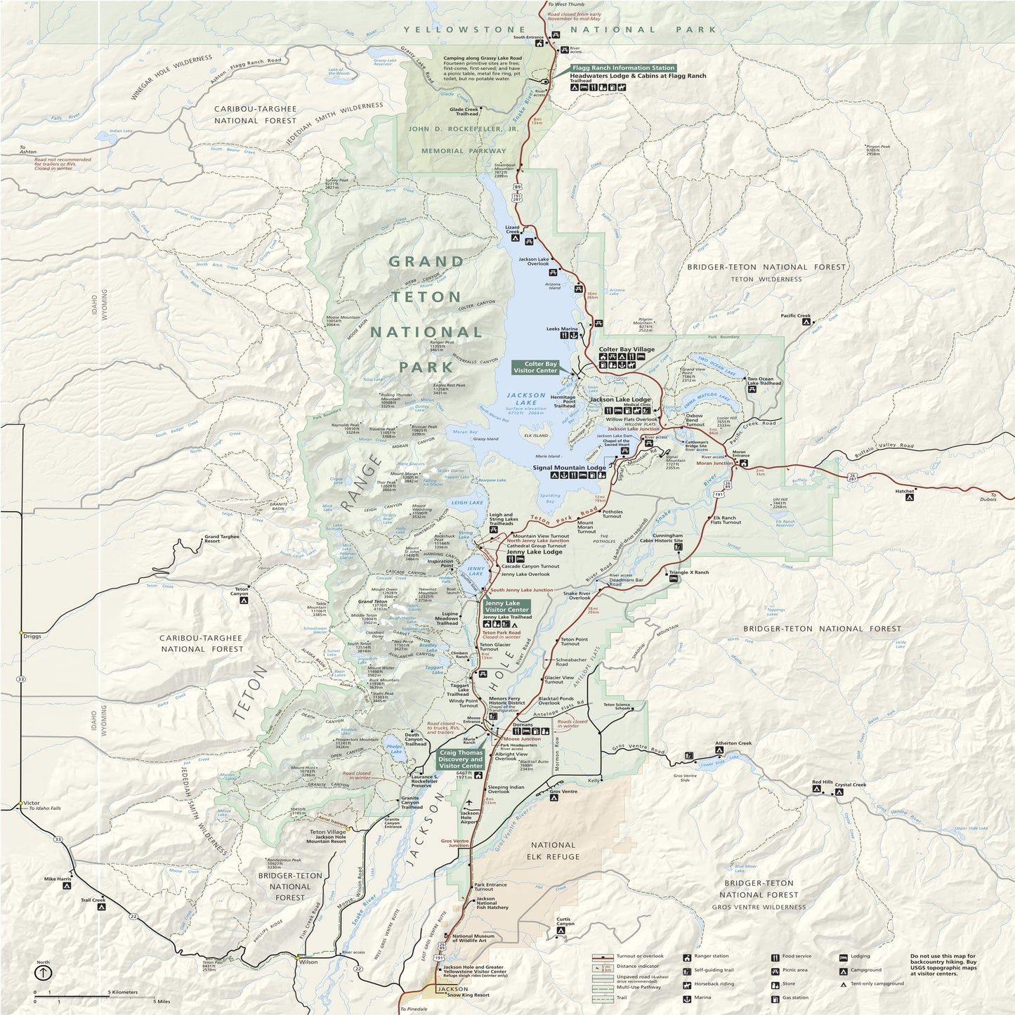 grand teton national park map