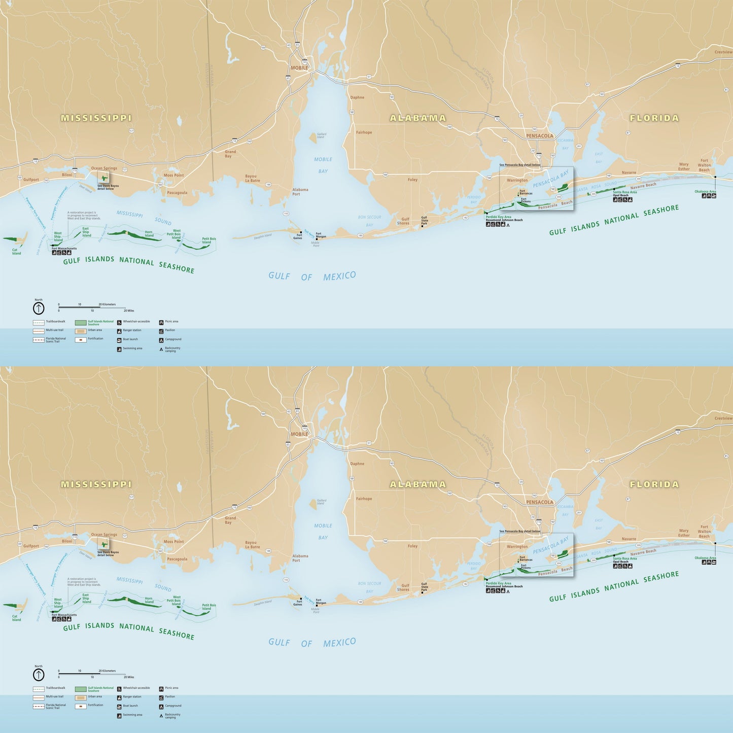 gulf islands national seashore map