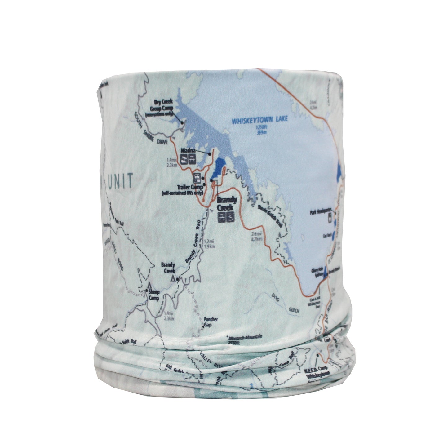 whiskeytown national recreation area map neck gaiter buff