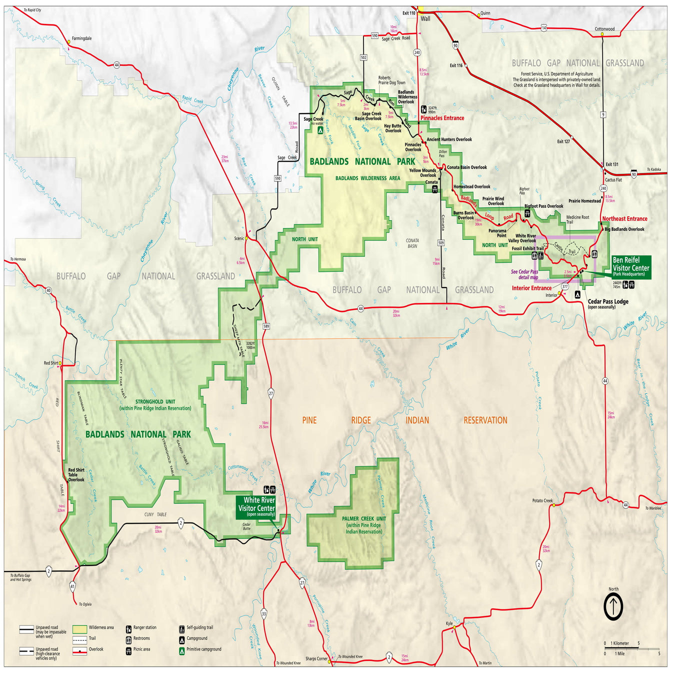 Badlands National Park Map Neck Gaiter – Wear a Map