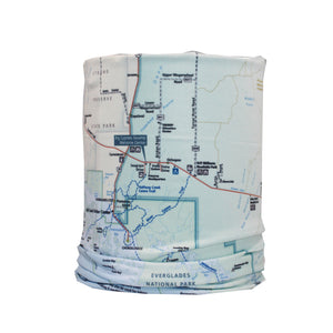 big cypress national preserve map neck gaiter buff