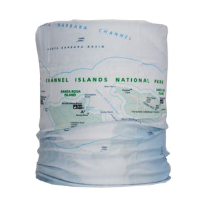 channel islands national park map neck gaiter buff