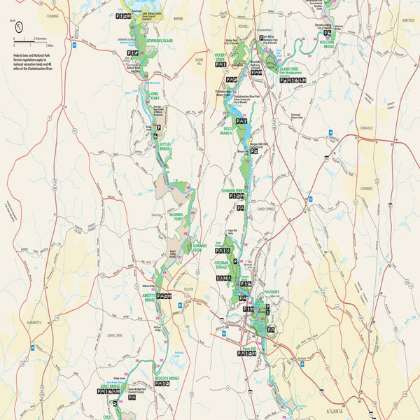 Chattahoochee River National Recreation Area Map Chattahoochee River National Recreation Area Map