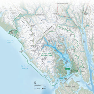 glacier bay national park and preserve map