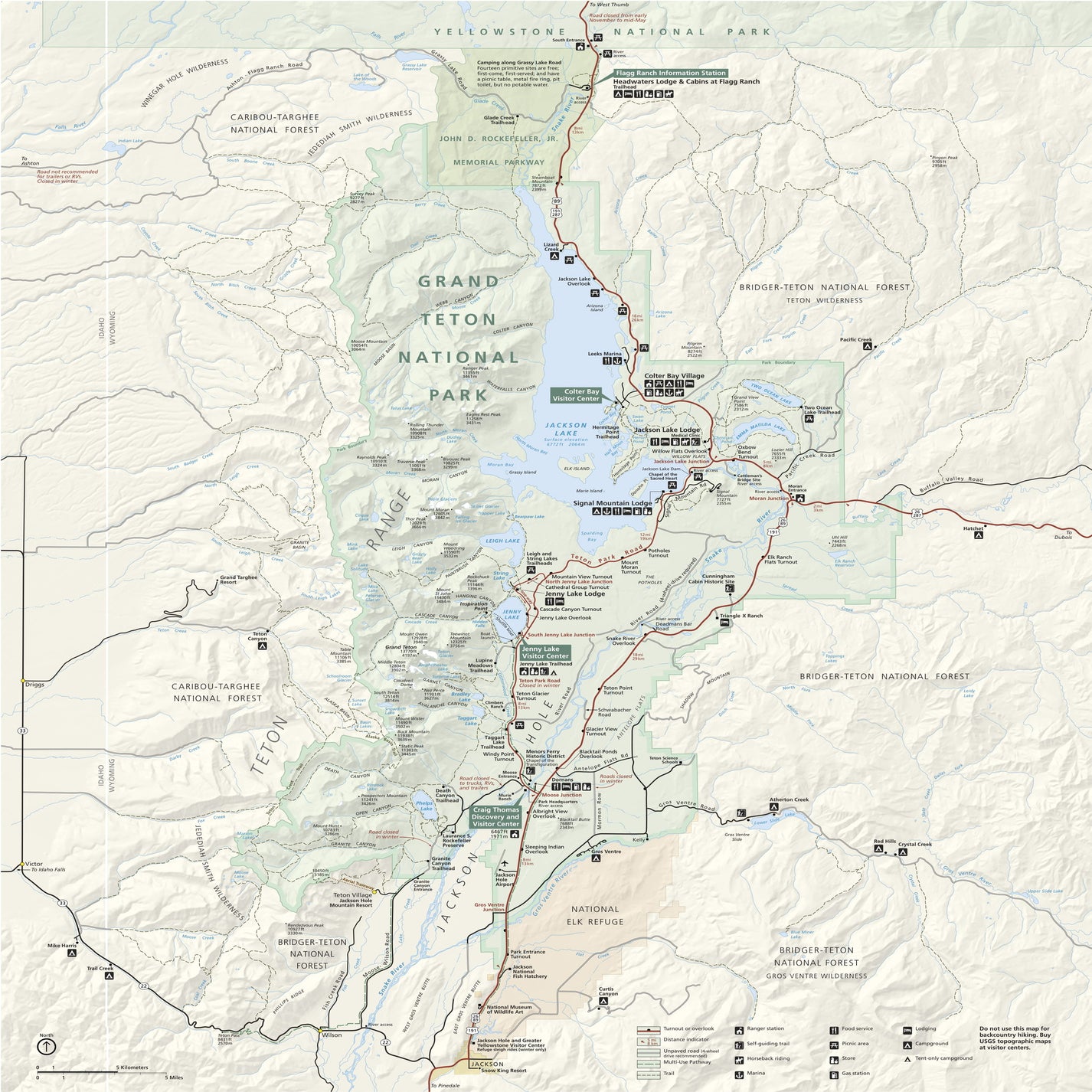 Grand Teton National Park Map Neck Gaiter – Wear a Map