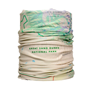 great sand dunes national park and preserve map neck gaiter buff