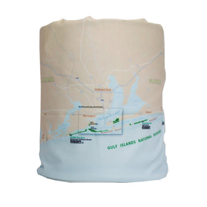 gulf islands national seashore map neck gaiter buff