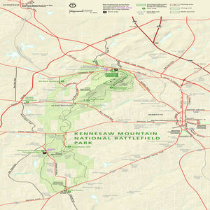 kennesaw mountain national battlefield park map