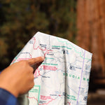 national park map neck gaiter buff