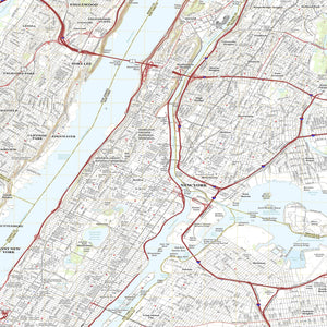 New York NY Map Neck Gaiter