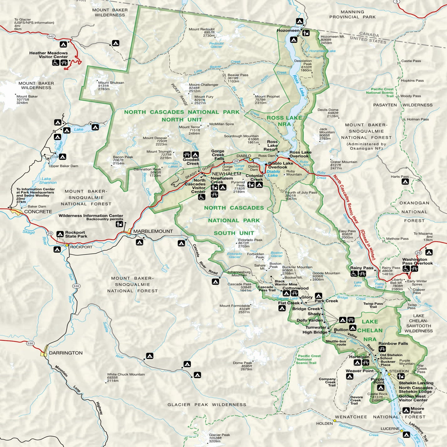 North Cascades National Park Map Neck Gaiter – Wear a Map