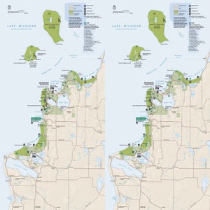 sleeping bear dunes national lakeshore map
