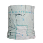 wind cave national park map neck gaiter buff